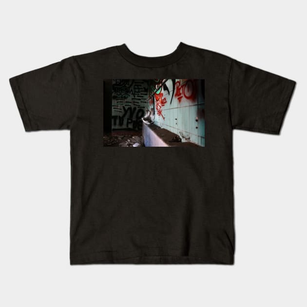 abandoned toilet Kids T-Shirt by hottehue